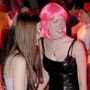 Thing about convention dances, pink hair stands out even less.