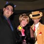 Pimpin Kero-Chan, Sakura, and some wierd looking guy.